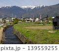 2026年4月　駒ヶ根市　田沢川と中央アルプス 139559255