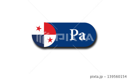 Panama Flag Icon Button With Pa Abbreviation Badge In Blue Red And White Design Panama Flag Icon Button With Pa Abbreviation Badge In Blue Red And White Design 139560154