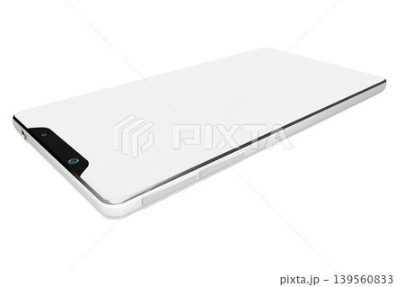3D modern brandless smartphone isolated on white background 3D modern brandless smartphone isolated on white background 139560833