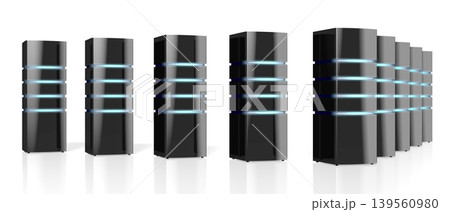 3D modern black servers with LED lights - great for topics like datacenter/ hosting/ storage etc. 3D modern black servers with LED lights - great for topics like datacenter/ hosting/ storage etc. 139560980