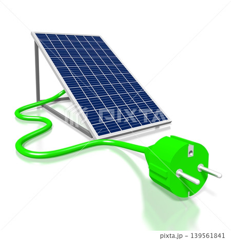 Solar panels concept - 3D illustration Solar panels concept - 3D illustration 139561841