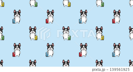 french bulldog dog seamless pattern travel bag Suitcase Luggage Baggage sunglasses traveller puppy pet cartoon vector gift wrapping paper repeat wallpaper tile background doodle illustration isolated french bulldog dog seamless pattern travel bag Suitcase Luggage Baggage sunglasses traveller puppy pet cartoon vector gift wrapping paper repeat wallpaper tile background doodle illustration isolated 139561925