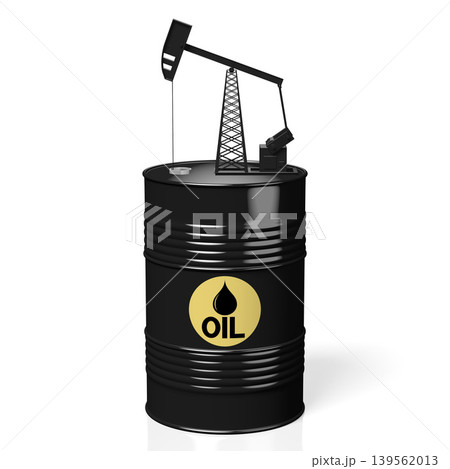 Oil barrel and extraction well Oil barrel and extraction well 139562013