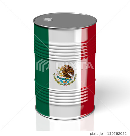 Oil barrel with flag of Mexico Oil barrel with flag of Mexico 139562022