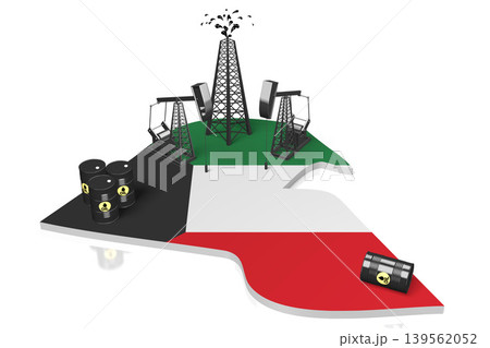 Oil extraction wells in Kuwait Oil extraction wells in Kuwait 139562052