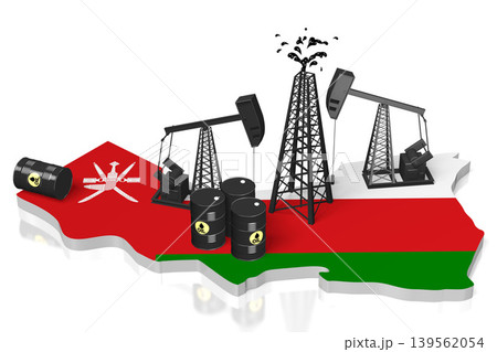 Oil extraction wells in Oman Oil extraction wells in Oman 139562054