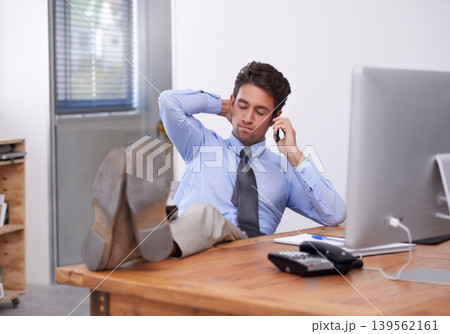 Business man, phone call and frustration in workplace, contact and consulting or stress. Businessperson, professional and communication or discussion, technology and smartphone for information Business man, phone call and frustration in workplace, contact and consulting or stress. Businessperson, professional and communication or discussion, technology and smartphone for information 139562161