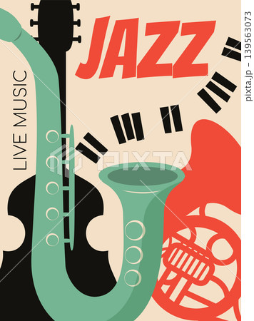 jazz music festival retro poster jazz music festival retro poster 139563073
