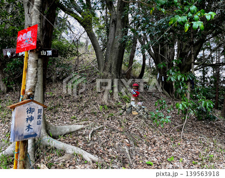 阿武山山頂 近くの阿武山御神木 阿武山山頂 近くの阿武山御神木 139563918