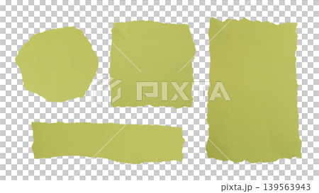 Set of yellow torn paper shapes. Includes square, rectangle, and circle with realistic ripped edges and wrinkled texture for design collages. Set of yellow torn paper shapes. Includes square, rectangle, and circle with realistic ripped edges and wrinkled texture for design collages. 139563943