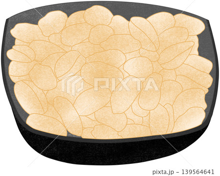 nuts ingredient in black bowl 139564641