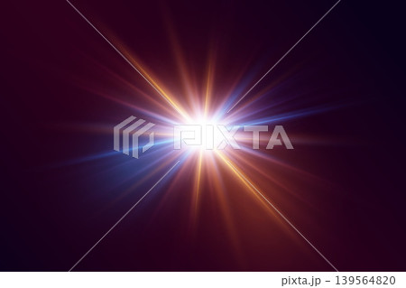 Bright starburst light effect radiating rays on a dark background Bright starburst light effect radiating rays on a dark background 139564820