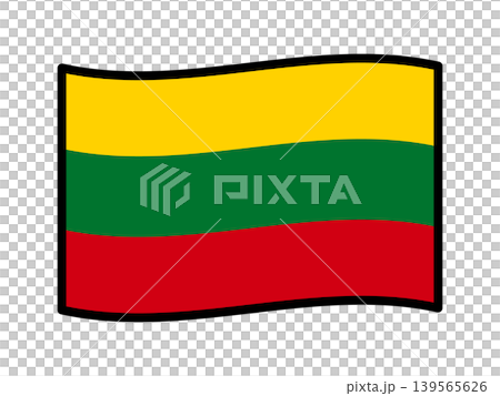 Illustration material of the Lithuanian flag 3 Illustration material of the Lithuanian flag 3 139565626