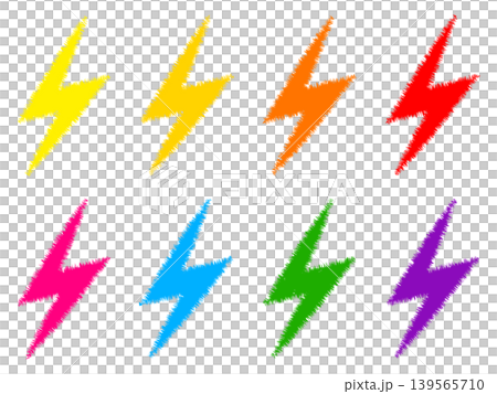 Lightning bolt illustration set 4 Lightning bolt illustration set 4 139565710