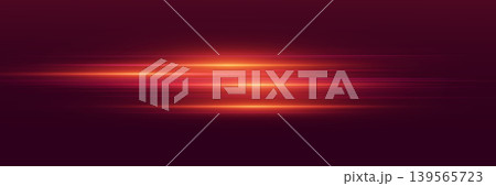 Abstract speed light effect background with glowing horizontal beams 139565723