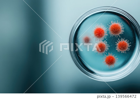 Glowing bacteria Culture in petri dish for scientific research Glowing bacteria Culture in petri dish for scientific research 139566472