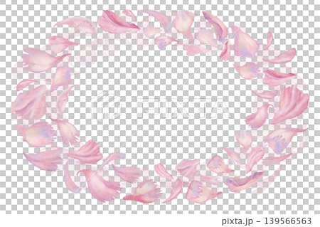 Elegant oval wreath made of soft watercolor peony petals in blush pink and pastel tones. Floral frame for wedding, feminine branding, greeting cards, labels, beauty packaging, and romantic stationery Elegant oval wreath made of soft watercolor peony petals in blush pink and pastel tones. Floral frame for wedding, feminine branding, greeting cards, labels, beauty packaging, and romantic stationery 139566563