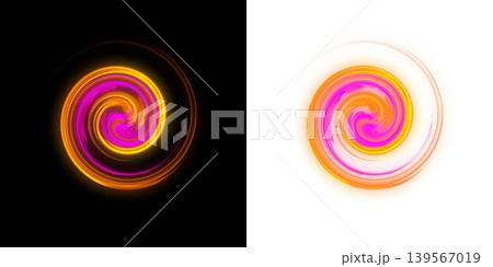 An abstract composition depicting a dynamic spiral An abstract composition depicting a dynamic spiral 139567019