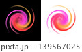An abstract composition depicting a dynamic spiral 139567025