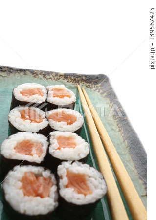 Assorted Sushi Platter Japanese Cuisine Close Up Assorted Sushi Platter Japanese Cuisine Close Up 139567425
