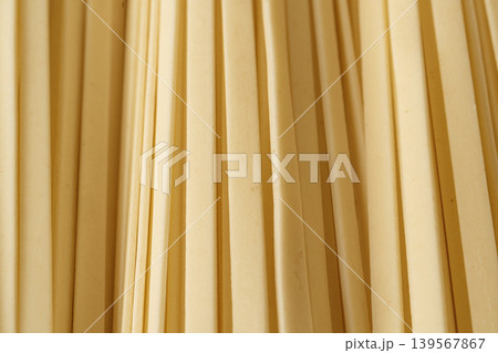 Wheat soba closeup, raw udon noodles 139567867