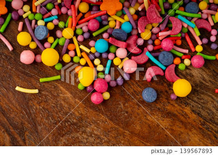 Candy Sprinkle Texture Background 139567893