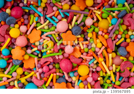Candy Sprinkle Texture Background 139567895