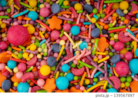 Candy Sprinkle Texture Background 139567897
