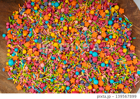 Candy Sprinkle Texture Background Candy Sprinkle Texture Background 139567899