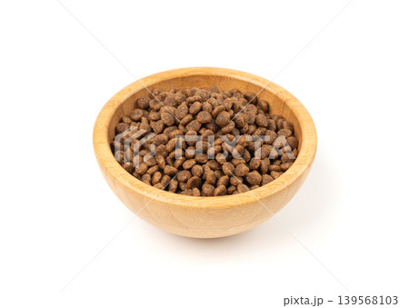 Dry pet food, dog kibble pile, puppy pellets, small canine protein croquette meal, animal food Dry pet food, dog kibble pile, puppy pellets, small canine protein croquette meal, animal food 139568103