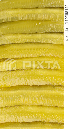 Pickled sliced cucumbers, fermented food, marinated canned vegetables, gherkins, pickles Pickled sliced cucumbers, fermented food, marinated canned vegetables, gherkins, pickles 139568133
