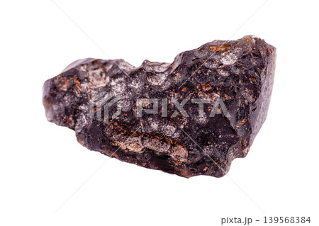 Tektites, moldavite mineral stone on white background 139568384