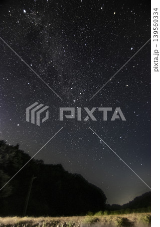夏の星景色 昇るカシオペア座 夏の星景色 昇るカシオペア座 139569334