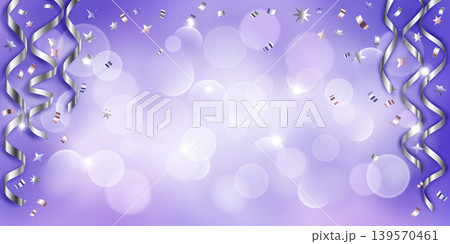Vibrant purple background with confetti. Vibrant purple background with confetti. 139570461