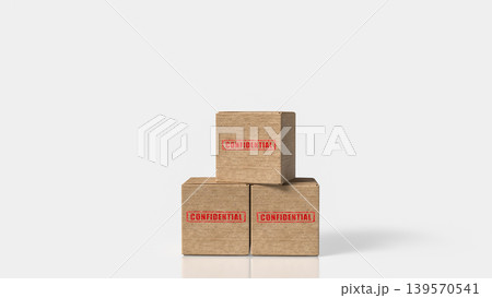 Confidential Archive Boxes For Secure Documents 3d render. Confidential Archive Boxes For Secure Documents 3d render. 139570541