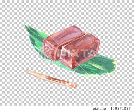羊羹の水彩イラスト 139571057