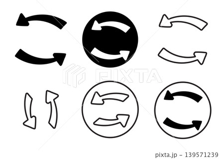 Arrows Load Icon Set Sync Symbol with Refresh and Circular Pointer Icons Set Arrows Load Icon Set Sync Symbol with Refresh and Circular Pointer Icons Set 139571239