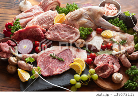 いろいろな肉類のイメージ(1) いろいろな肉類のイメージ(1) 139572115