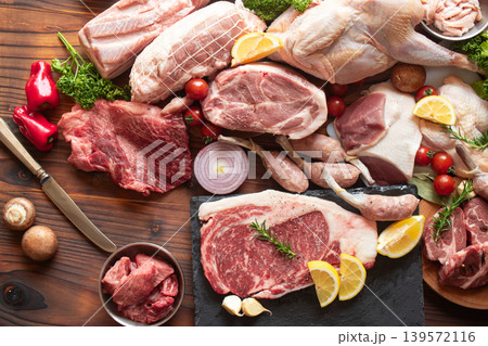 いろいろな肉類のイメージ(2) いろいろな肉類のイメージ(2) 139572116