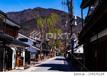 北国街道 柳町の街並み 信州上田 2026.04　高彩度コントラスト 139576188