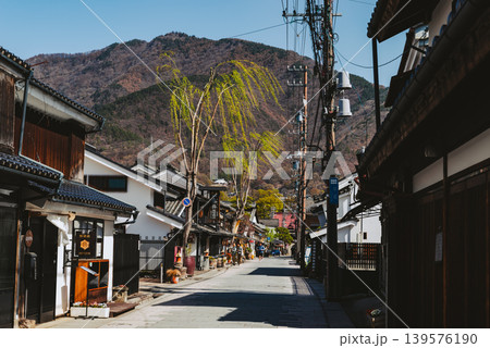 北国街道 柳町の街並み 信州上田 2026.04　フィルム調 139576190