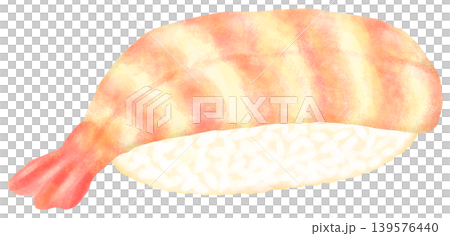 海老のお寿司のイラスト 139576440