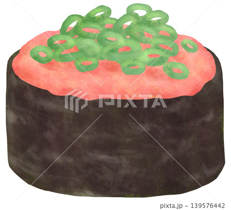 ネギトロの軍艦巻きのイラスト 139576442