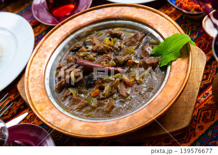 Turkish lamb meat saute mutancana 139576677
