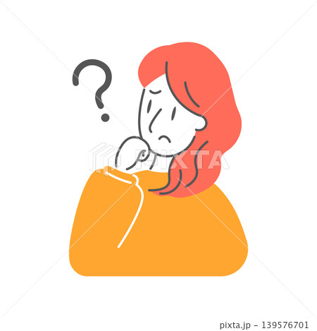 考えているポップな女性 考えているポップな女性 139576701