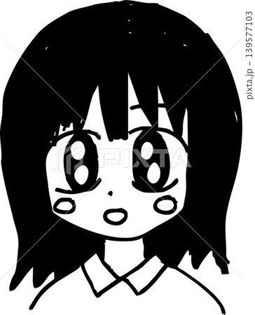 可愛い女の子のモノクロイラスト 733studio arumi あるみ lil9ap 可愛い女の子のモノクロイラスト 733studio arumi あるみ lil9ap 139577103