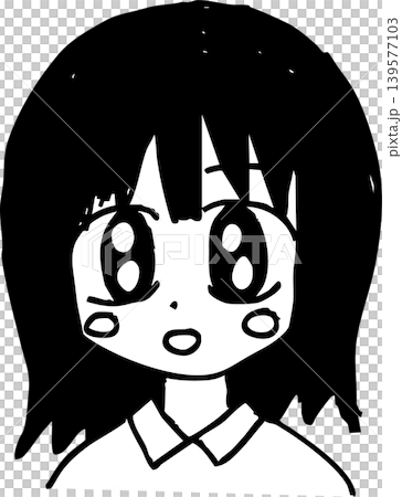 Cute girl monochrome illustration 733studio arumi lil9ap Cute girl monochrome illustration 733studio arumi lil9ap 139577103