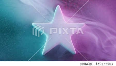 Glitter star. Vapor texture. Defocused purple blue color stone steam constellation geometric smoke on abstract art bokeh background. Glitter star. Vapor texture. Defocused purple blue color stone steam constellation geometric smoke on abstract art bokeh background. 139577503