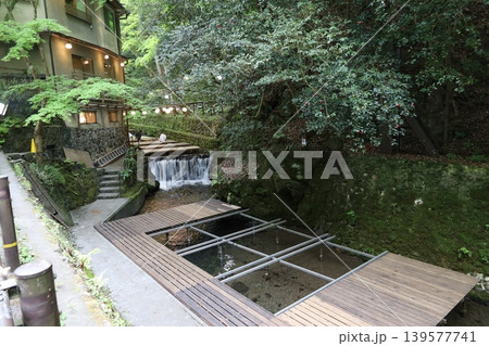京都市左京区にある貴船神社参道の風景 京都市左京区にある貴船神社参道の風景 139577741