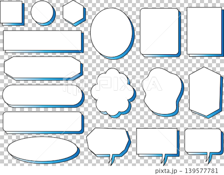 Speech bubbles, illustrations, vectors, dialogue, sets, speech bubbles, materials, icons, frames, variations 139577781